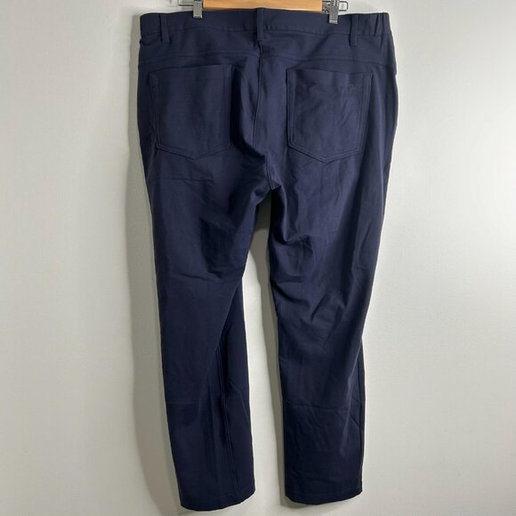 Public Rec Pants Mens 38x30 Navy Workday Performance Chino Stretch Zip Pocket - Picture 7 of 12